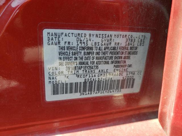 Photo 11 VIN: 3N1AB7AP1EY264735 - NISSAN SENTRA 