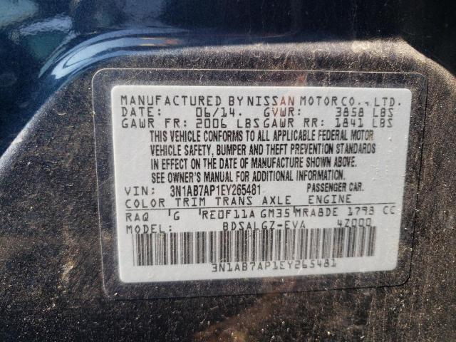 Photo 11 VIN: 3N1AB7AP1EY265481 - NISSAN SENTRA S 