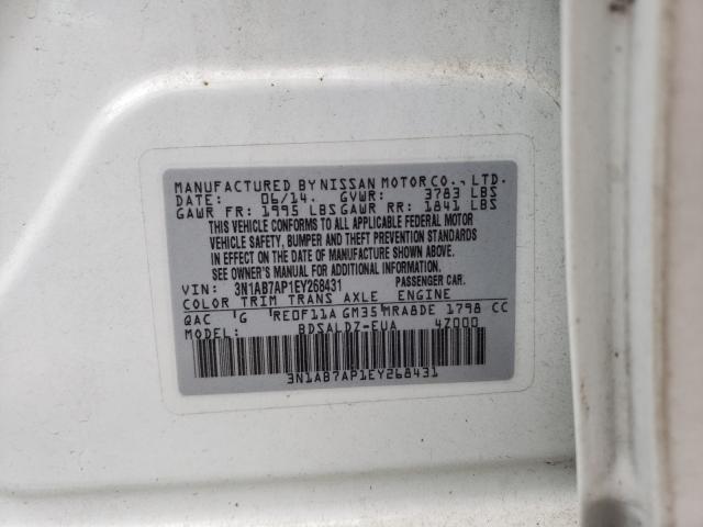 Photo 9 VIN: 3N1AB7AP1EY268431 - NISSAN SENTRA S 