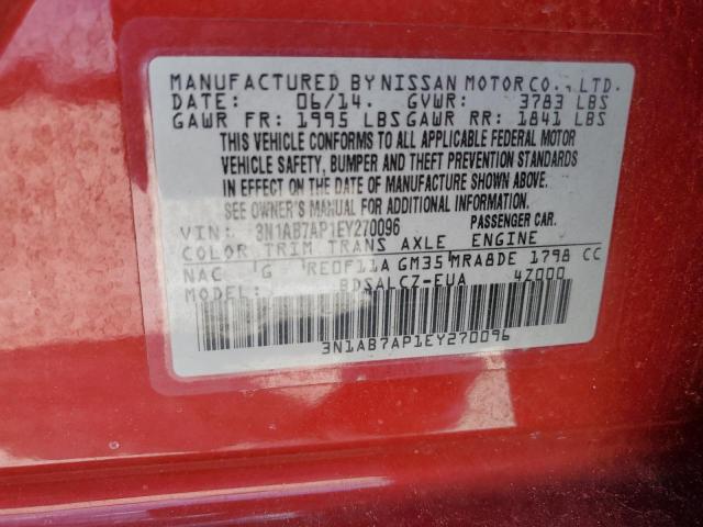 Photo 11 VIN: 3N1AB7AP1EY270096 - NISSAN SENTRA S 