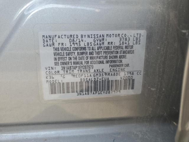 Photo 11 VIN: 3N1AB7AP1EY287979 - NISSAN SENTRA S 