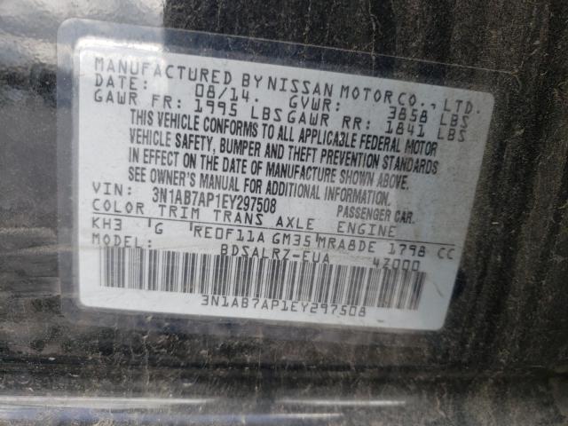 Photo 9 VIN: 3N1AB7AP1EY297508 - NISSAN SENTRA S 