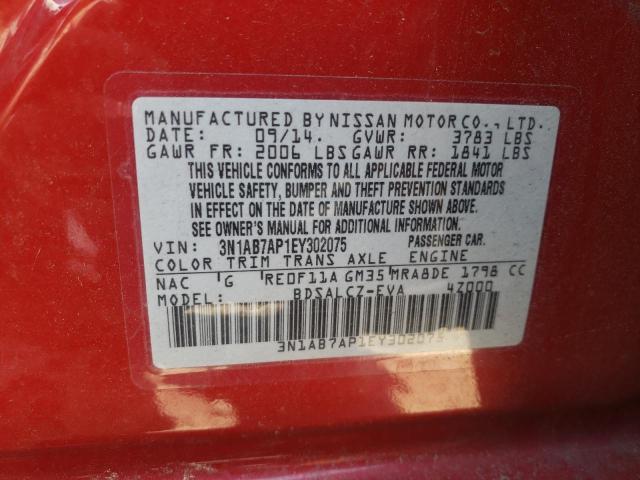 Photo 11 VIN: 3N1AB7AP1EY302075 - NISSAN SENTRA 