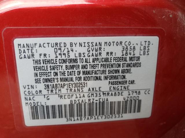 Photo 11 VIN: 3N1AB7AP1EY302531 - NISSAN SENTRA S 