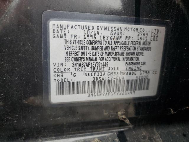 Photo 11 VIN: 3N1AB7AP1EY321449 - NISSAN SENTRA S 