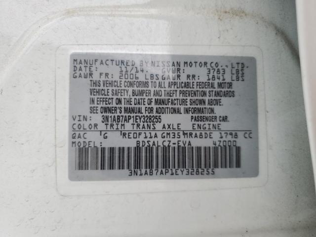 Photo 12 VIN: 3N1AB7AP1EY328255 - NISSAN SENTRA 