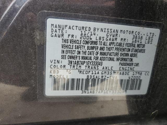 Photo 11 VIN: 3N1AB7AP1EY333049 - NISSAN SENTRA S 