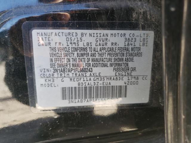 Photo 9 VIN: 3N1AB7AP1FL660243 - NISSAN SENTRA S 