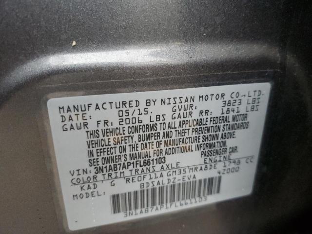 Photo 12 VIN: 3N1AB7AP1FL661103 - NISSAN SENTRA S 