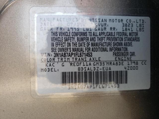 Photo 11 VIN: 3N1AB7AP1FL671453 - NISSAN SENTRA S 