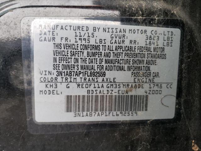 Photo 11 VIN: 3N1AB7AP1FL692559 - NISSAN SENTRA S 