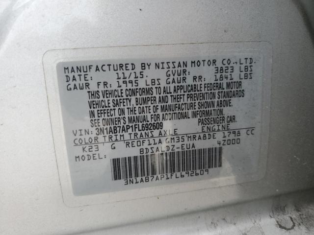 Photo 11 VIN: 3N1AB7AP1FL692609 - NISSAN SENTRA 