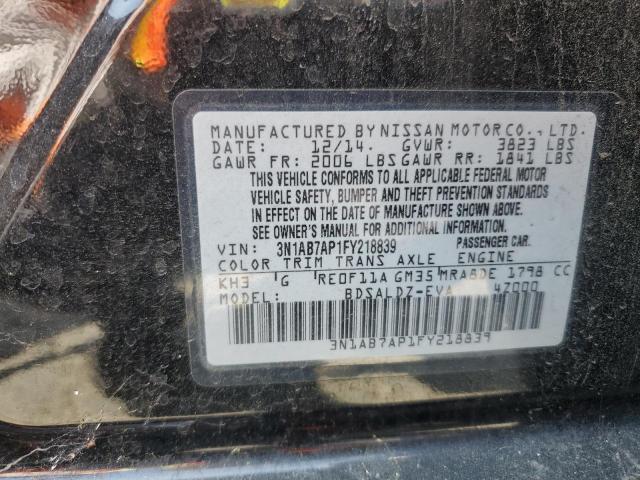 Photo 11 VIN: 3N1AB7AP1FY218839 - NISSAN SENTRA 