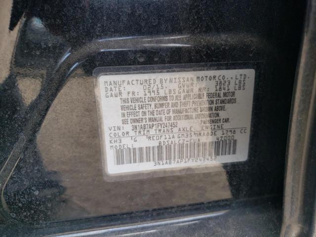 Photo 12 VIN: 3N1AB7AP1FY247452 - NISSAN SENTRA S 