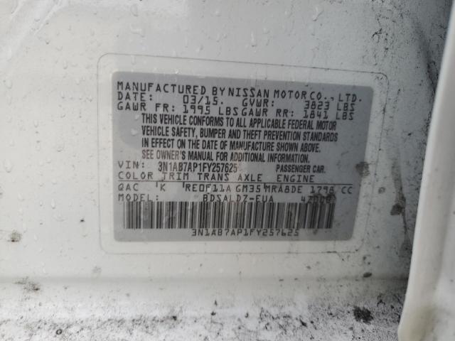 Photo 11 VIN: 3N1AB7AP1FY257625 - NISSAN SENTRA 