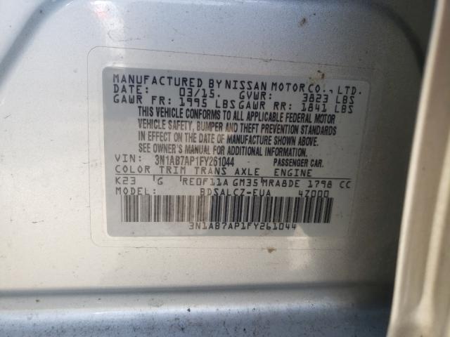 Photo 9 VIN: 3N1AB7AP1FY261044 - NISSAN SENTRA S 