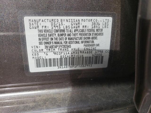 Photo 12 VIN: 3N1AB7AP1FY282945 - NISSAN SENTRA S 