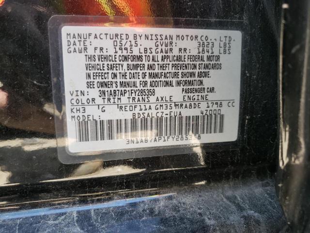 Photo 9 VIN: 3N1AB7AP1FY285358 - NISSAN SENTRA S 