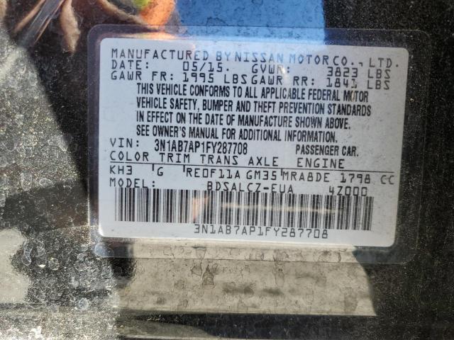 Photo 11 VIN: 3N1AB7AP1FY287708 - NISSAN SENTRA 