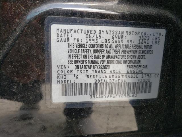 Photo 12 VIN: 3N1AB7AP1FY292620 - NISSAN SENTRA 