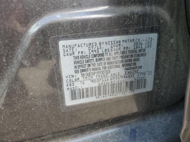 Photo 11 VIN: 3N1AB7AP1FY307309 - NISSAN SENTRA S 