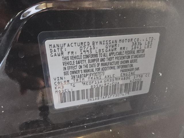 Photo 12 VIN: 3N1AB7AP1FY307679 - NISSAN SENTRA S 