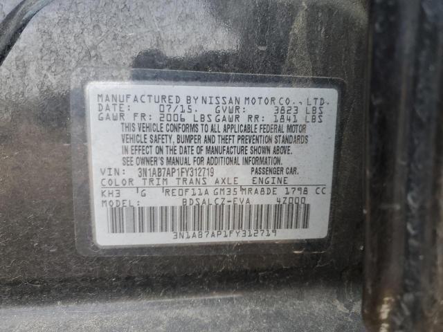 Photo 11 VIN: 3N1AB7AP1FY312719 - NISSAN SENTRA S 