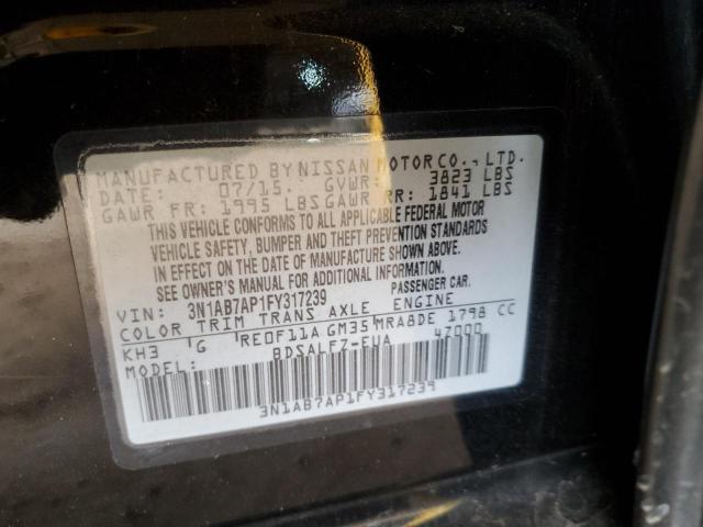 Photo 11 VIN: 3N1AB7AP1FY317239 - NISSAN SENTRA S 