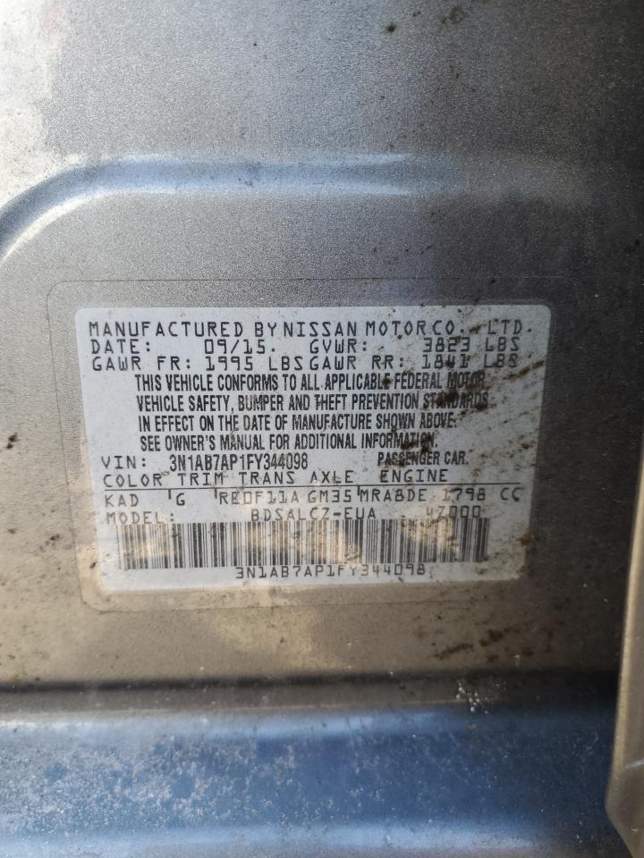 Photo 12 VIN: 3N1AB7AP1FY344098 - NISSAN SENTRA 