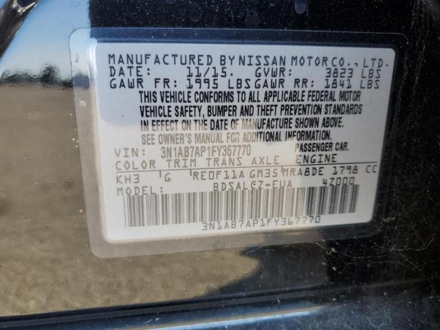 Photo 11 VIN: 3N1AB7AP1FY367770 - NISSAN SENTRA S 