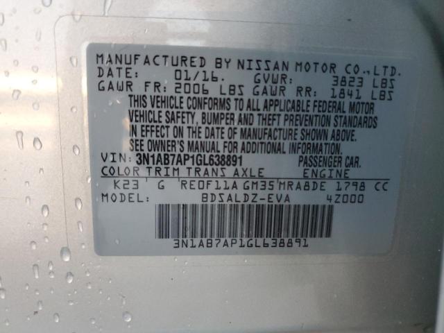 Photo 11 VIN: 3N1AB7AP1GL638891 - NISSAN SENTRA 