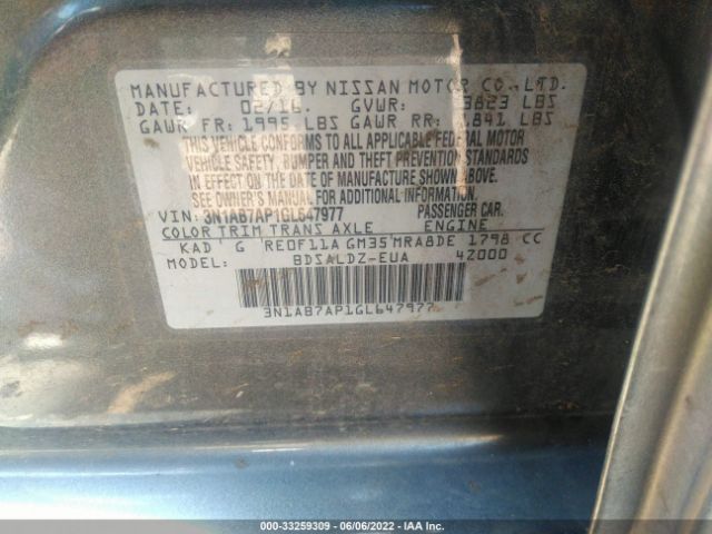 Photo 8 VIN: 3N1AB7AP1GL647977 - NISSAN SENTRA 