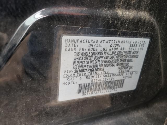 Photo 9 VIN: 3N1AB7AP1GL660910 - NISSAN SENTRA S 