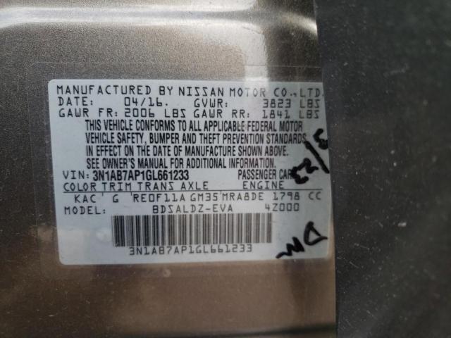 Photo 11 VIN: 3N1AB7AP1GL661233 - NISSAN SENTRA 