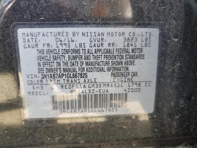 Photo 12 VIN: 3N1AB7AP1GL667825 - NISSAN SENTRA S 