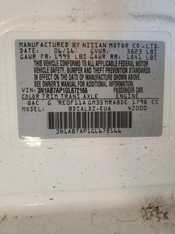 Photo 11 VIN: 3N1AB7AP1GL672166 - NISSAN SENTRA S 