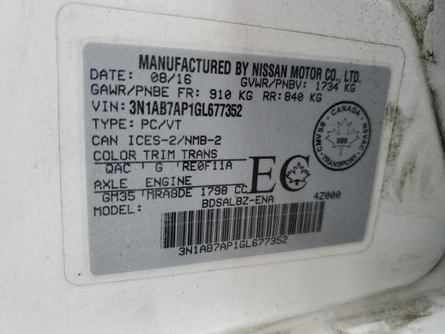 Photo 12 VIN: 3N1AB7AP1GL677352 - NISSAN SENTRA S 