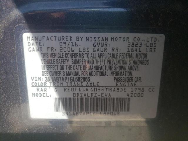 Photo 9 VIN: 3N1AB7AP1GL682065 - NISSAN SENTRA S 