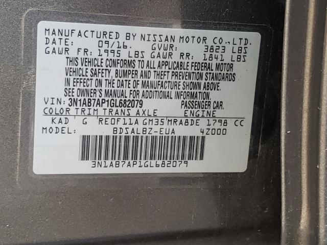 Photo 9 VIN: 3N1AB7AP1GL682079 - NISSAN SENTRA 