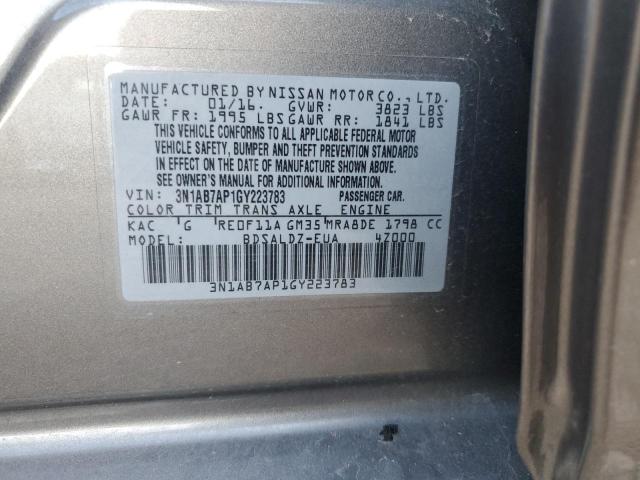 Photo 12 VIN: 3N1AB7AP1GY223783 - NISSAN SENTRA S 