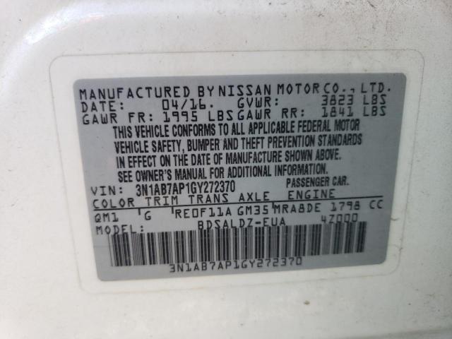 Photo 12 VIN: 3N1AB7AP1GY272370 - NISSAN SENTRA 