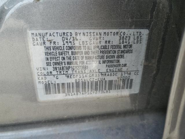 Photo 11 VIN: 3N1AB7AP1GY273681 - NISSAN SENTRA 