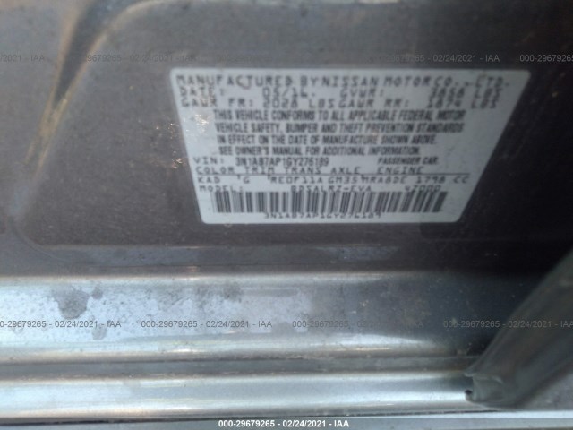 Photo 8 VIN: 3N1AB7AP1GY276189 - NISSAN SENTRA 