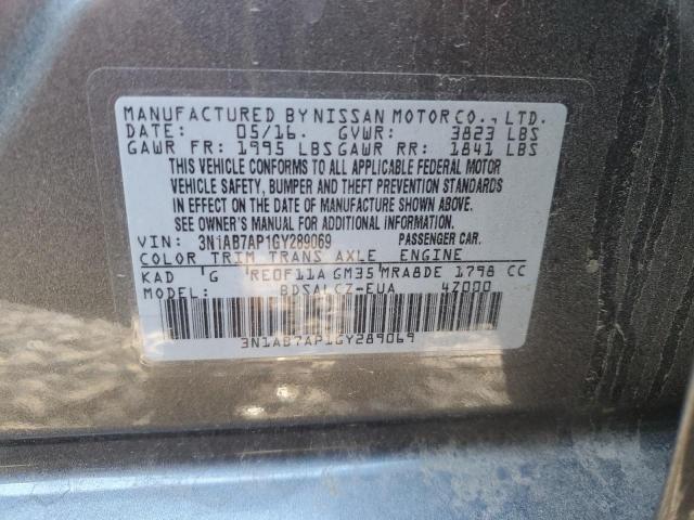 Photo 9 VIN: 3N1AB7AP1GY289069 - NISSAN SENTRA S 