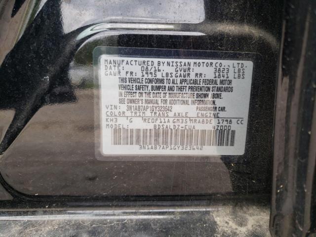 Photo 11 VIN: 3N1AB7AP1GY323642 - NISSAN SENTRA S 