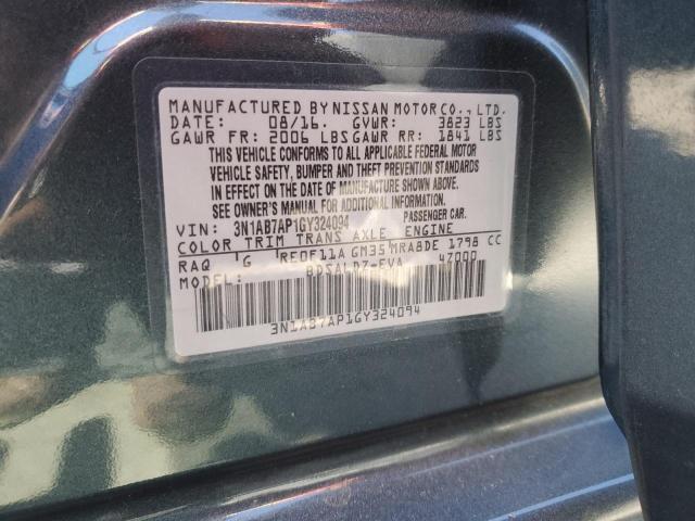 Photo 11 VIN: 3N1AB7AP1GY324094 - NISSAN SENTRA S 