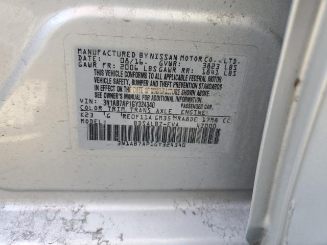 Photo 11 VIN: 3N1AB7AP1GY324340 - NISSAN SENTRA S 