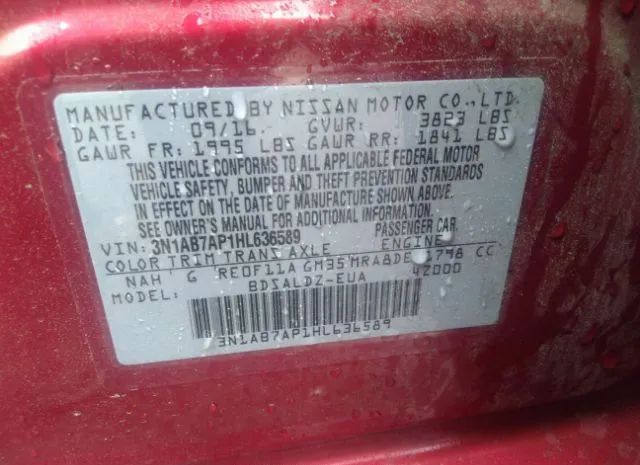 Photo 8 VIN: 3N1AB7AP1HL636589 - NISSAN SENTRA 