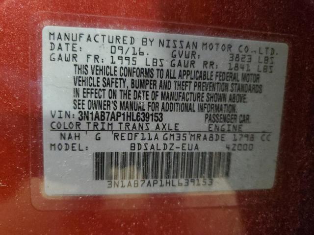 Photo 11 VIN: 3N1AB7AP1HL639153 - NISSAN SENTRA 