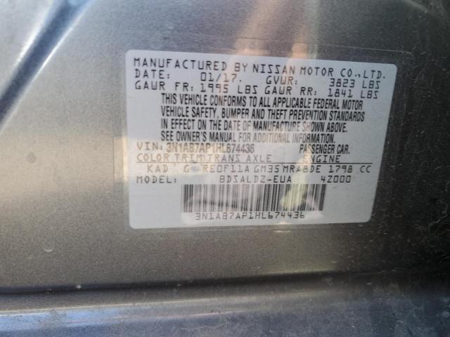 Photo 12 VIN: 3N1AB7AP1HL674436 - NISSAN SENTRA S 